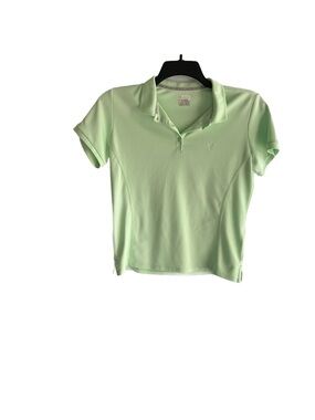 Light Green Women's Columbia Polo Top - Performance Short Sleeve Medium